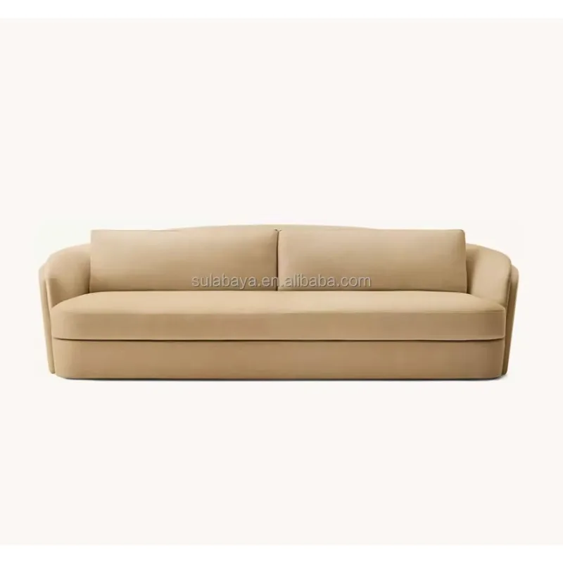Modern Copenhagen  Hotel Living Room Bedroom Furniture Cortona Full Cushion Back Sofa