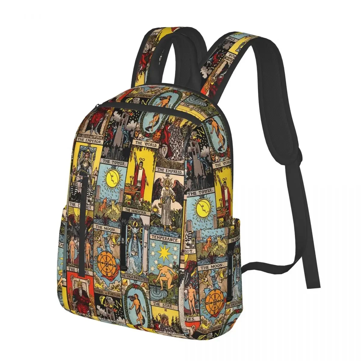 The Major Arcana Of Tarot Student Backpack School Bag Hiking Travel Daypack for Men Women Bookbag Shoulder Bags