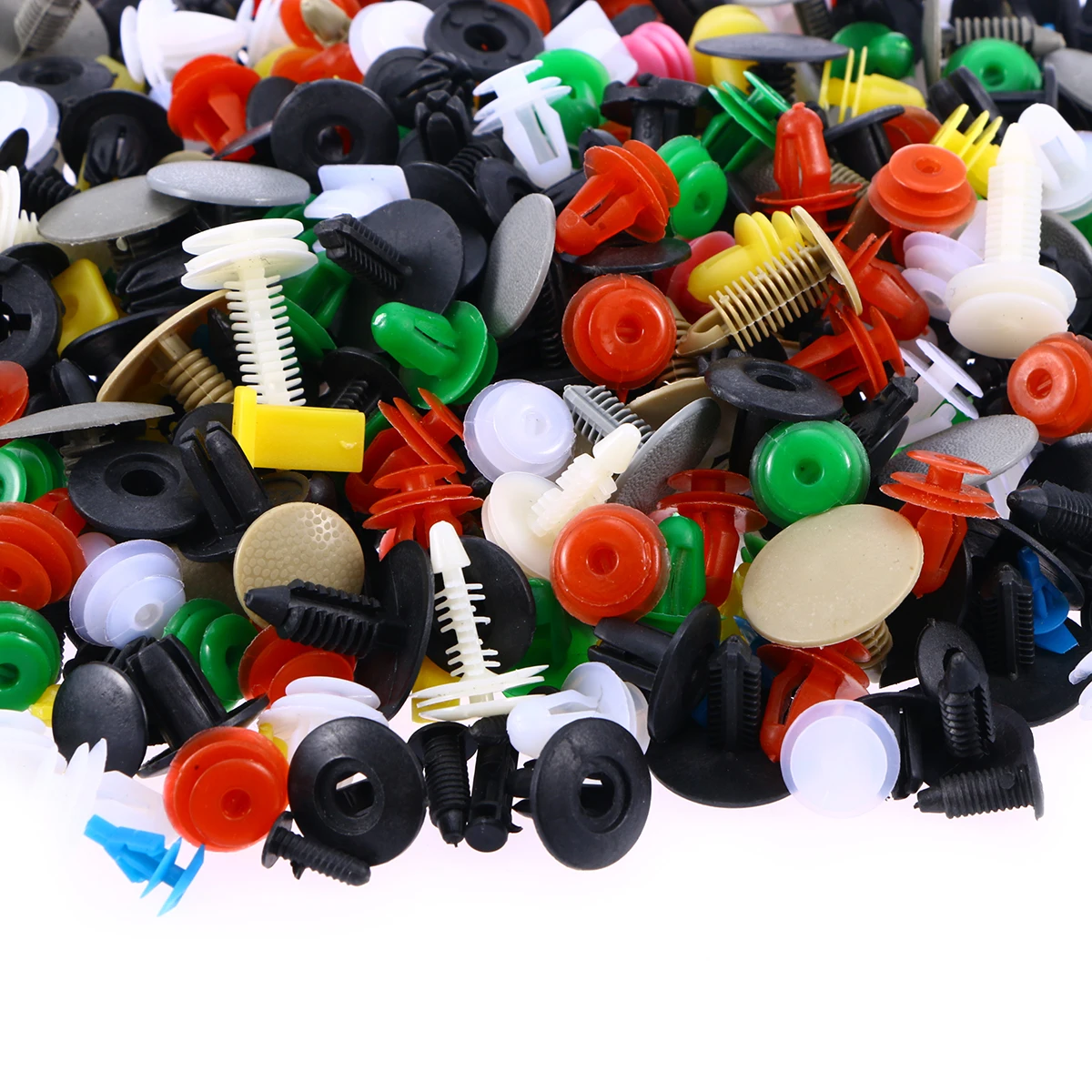 

500pcs Plastic Car Door Trim Panel Clip Fasteners Auto Bumper Rivet Retainer Vehicle Push Fastener Clips For Bus Truck Plane Use