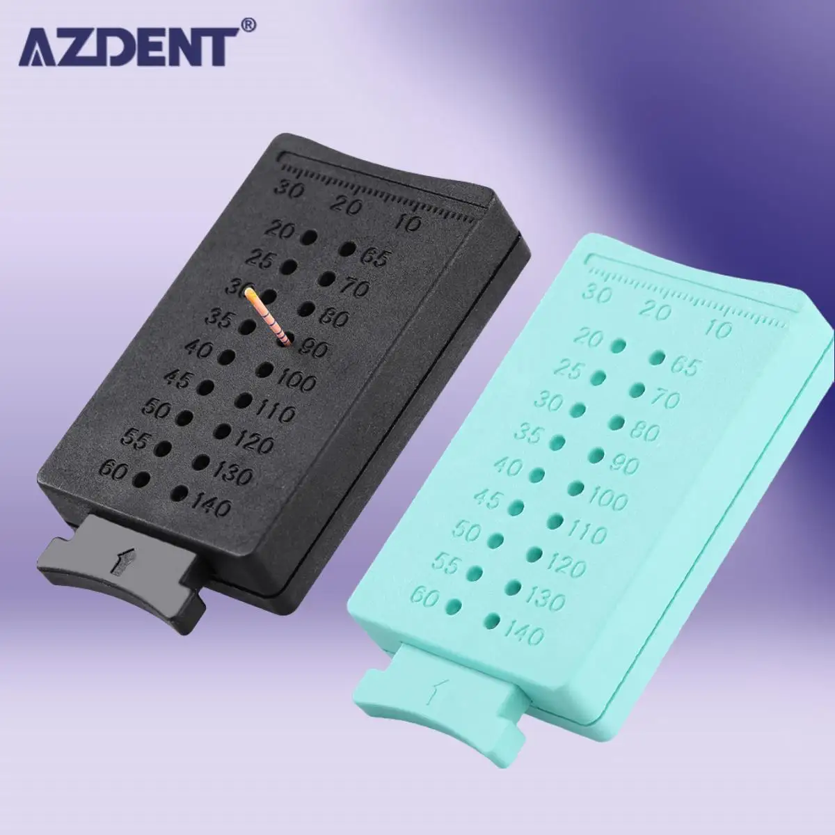 AZDENT-Instrumentos dentales, reglas Endo, cortador de gutapercha, regla de medición de Span, escala de medida endodóntica