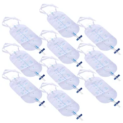 Bolsas de orina con catéter para hombres, 10 piezas, tipo Pvc, drenaje postoperación para pacientes