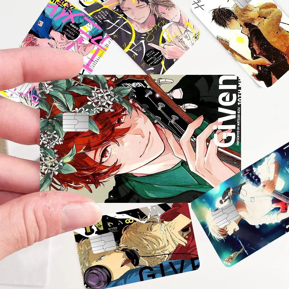 Given Manga Vai Receber Anime 100% Hot Sale Amine Credit Debit Bank Card Bus Card Film Skin Sticker