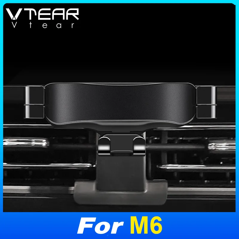 Vtear Car Holder Cell Phone Clip Bracket GPS Navigation Air Outlet Table Stand Mount Interior Accessories For Haval M6 2021-2023