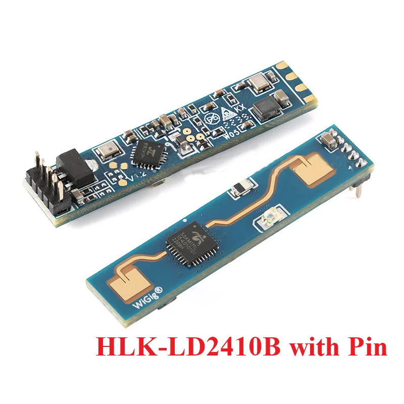 1pcs HLK-LD2410B FMCW 24G Smart Human Presence Status Sensing Radar Heartbeat Detection Sensor Module High Sensitivity DuPont Ca