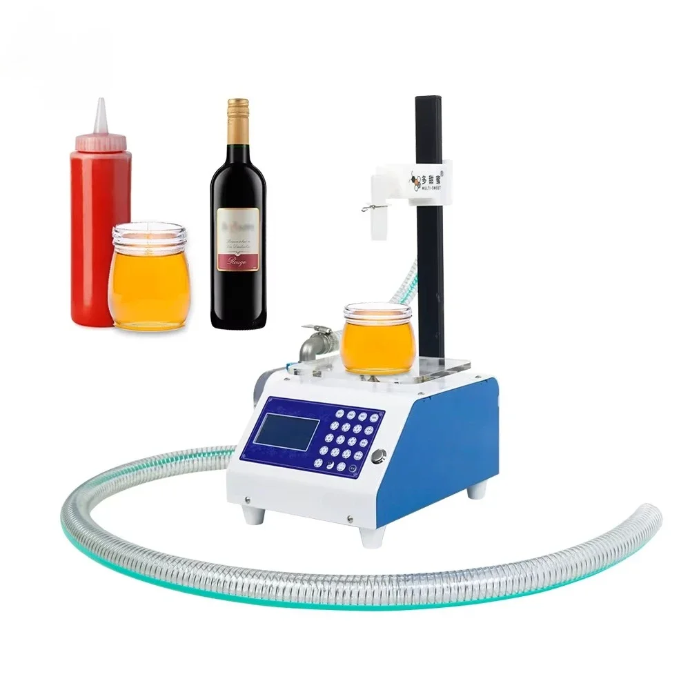 Flow Weighing Type Fully Automatic Dispensing Filling Machine 50-5000g Honey Sesame Sauce Oil Filling Machine