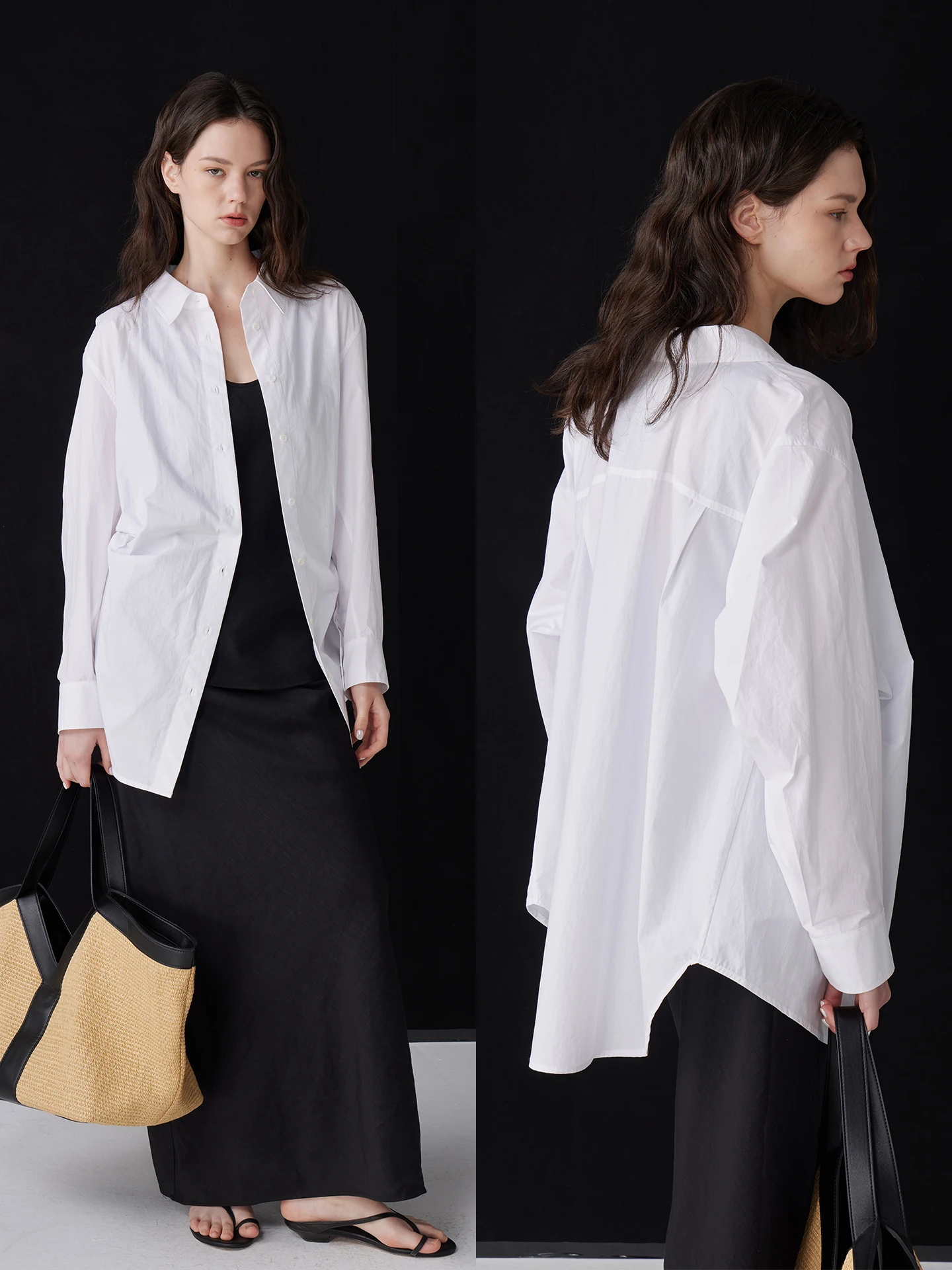 

Рубашка из чистого хлопка с эффектом похудения, женская летняя свободная рубашка с воротником и длинными рукавами во французском стиле, рубашка с защитой от солнца