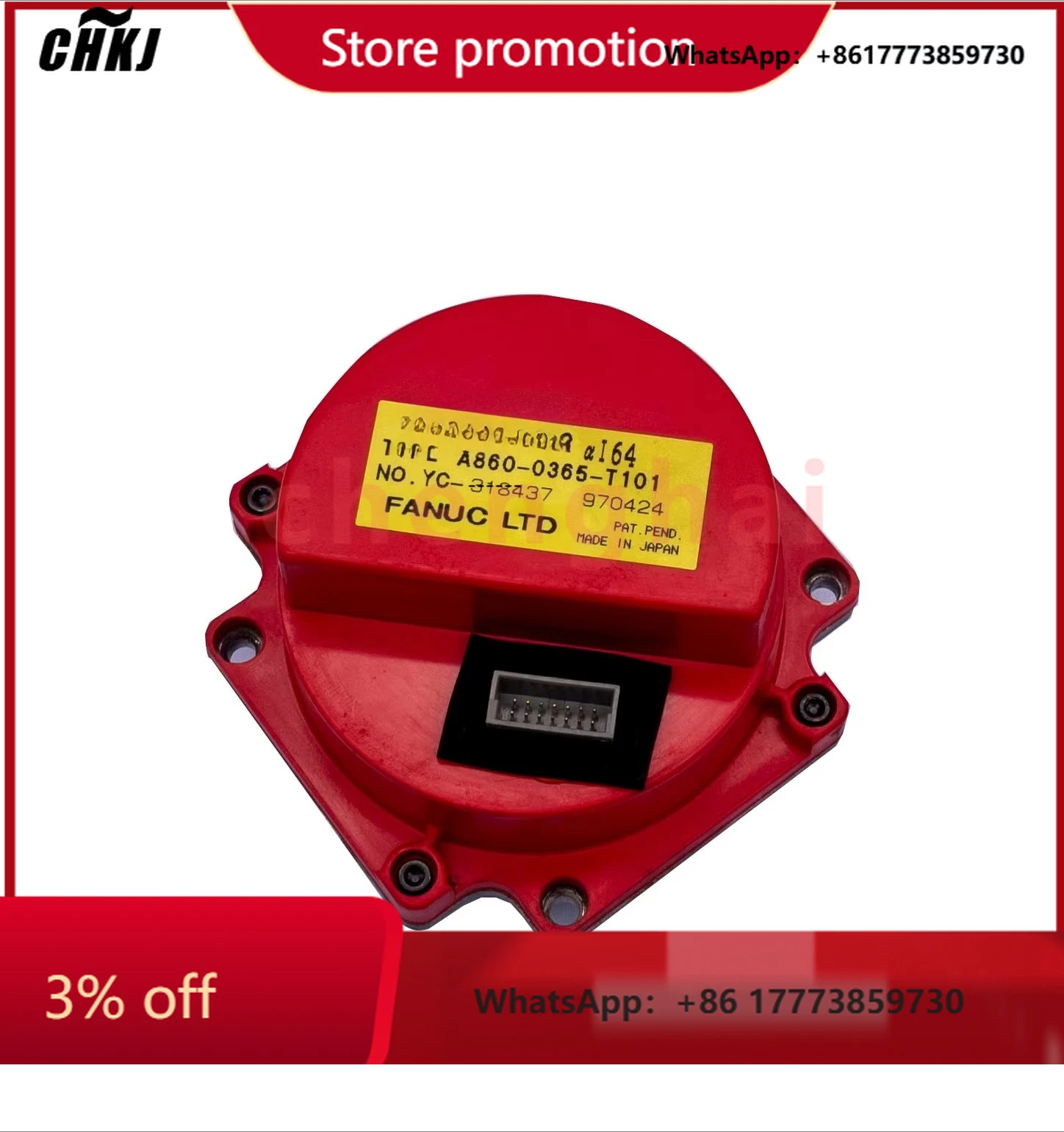 

CHKJ-2025NEWFanuc Rotary Encoder Display A860-0365-T101 New FANUC Encoder Servo Encoder