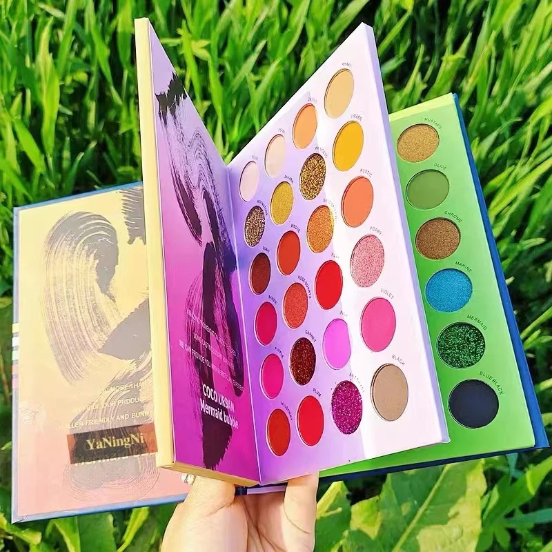 72/60 Colors Eyeshadow Palette Matte Glitter Pearlescent Powder Delicate Easy To Clear Shimmer Eye Shadow Corlorful Makeup Tool