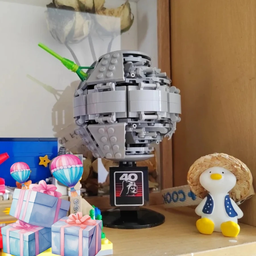 

MOC Space Wars Mini Death Star-2, строительные блоки, строительные наборы, модель игрушки для детей и взрослых, подарки на день рождения, фестиваль, 289 шт.