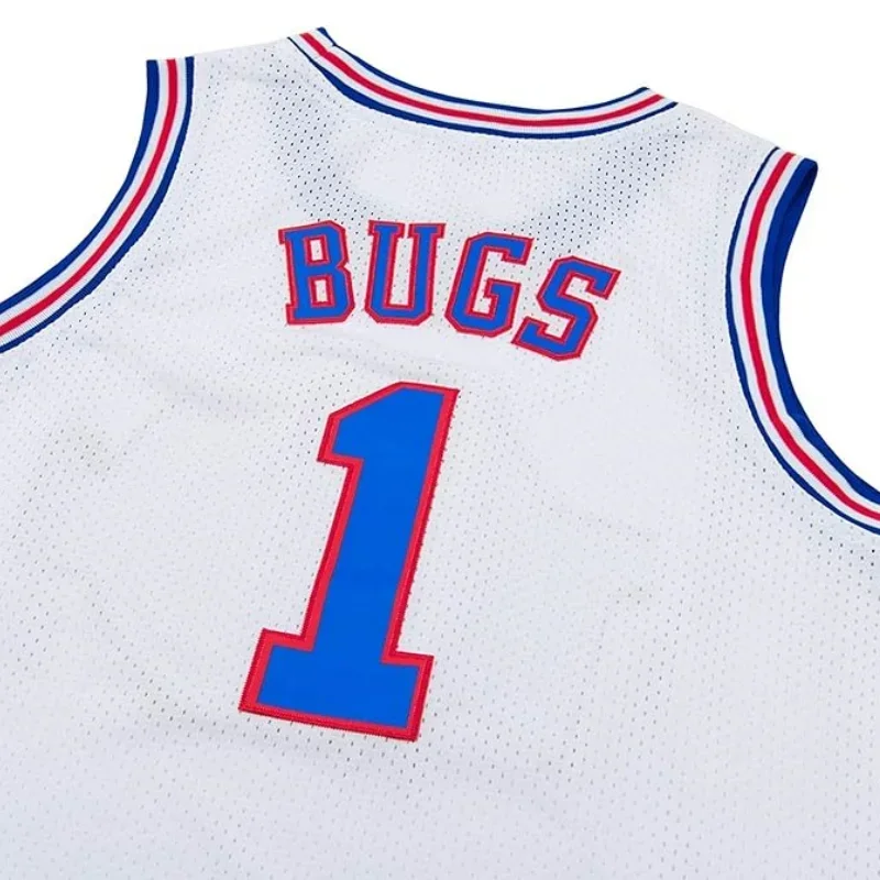 Movie Space Jam Youth Basketball Jersey BUGS LOLA TWEETY TAZ Child Sports Shirts Sleeveless Boys Single Halloween Party Tops