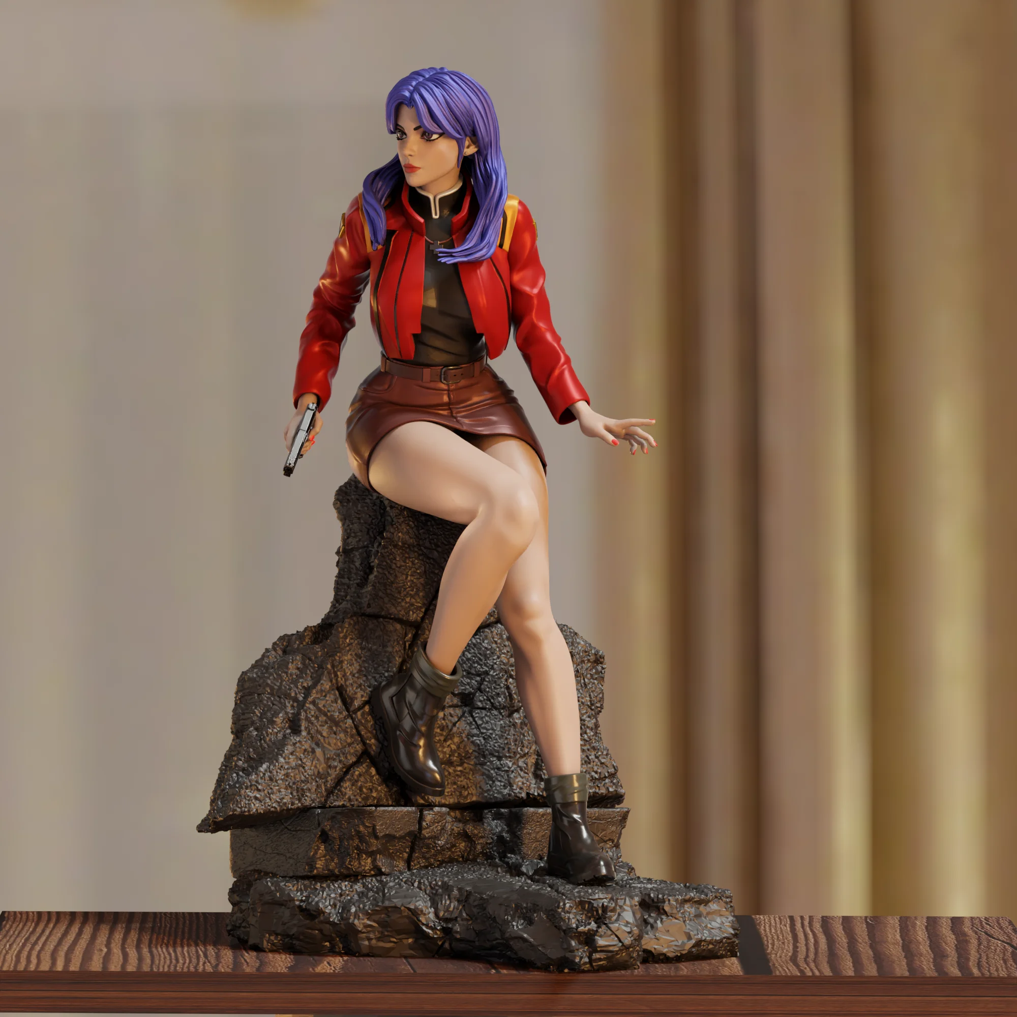 Kit de modelo de impresión 3d, muñeca NSFW de Bella dulce chica, Kit de modelo de figura de Anime, estatua de reducción en miniatura DIY, juguetes sin pintar, 1/24