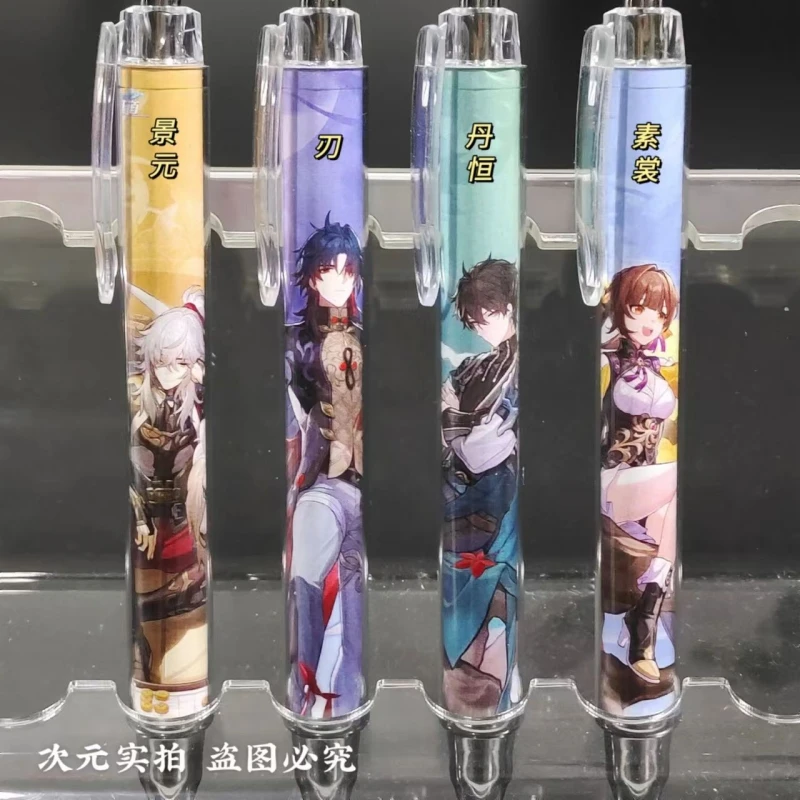 Anime Honkai:Star Rail Kafka Blade Gel Pen Set School Supplies Black Color 0.5mm Ballpoint Pen Students School Office Stationery