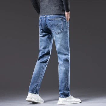 Autumn Winter New Business Men's Jeans Classic Fashion Stretch Washed Casual Denim Trousers Comfortable Straight Male pants 3 Autumn Winter New Business Men's Jeans Classic Fashion Stretch Washed Casual Denim Trousers Comfortable Straight Male pants 3