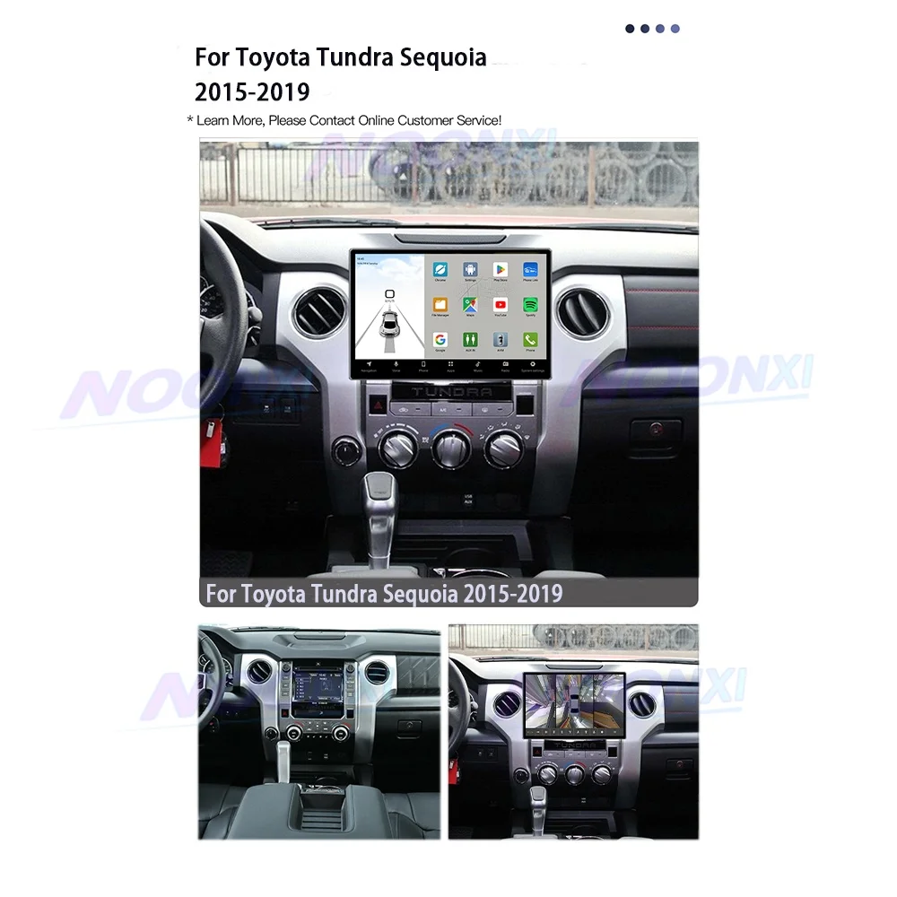 Android 13 For Toyota Tundra Sequoia 2015-2019 GPS Navigation Wireless Carplay Car Radio Stereo Multimedia Video Player No 2din