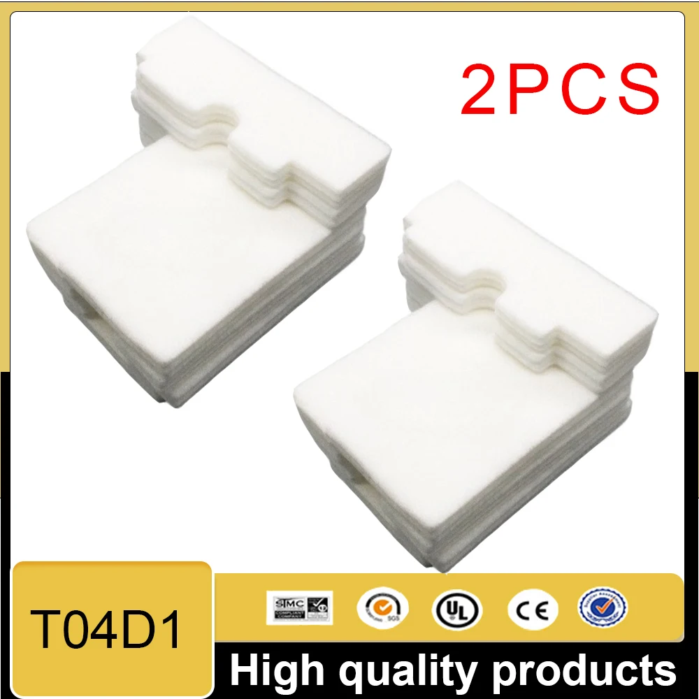 1-2X T04D100 T04D1 Maintenance Tank Sponge For Epson M2140 L6171 L6170 XP 5100 5105 WF 2800 2860 2865 ET 2700 2750 3700 printer