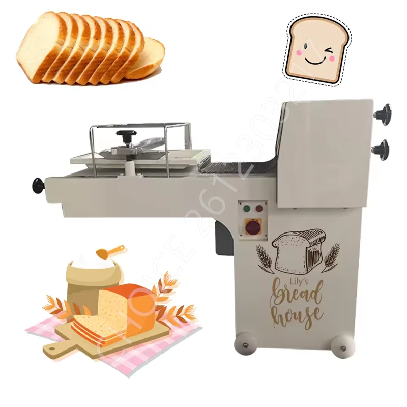 Commercial Electric Toast Damper Forming Machine Bread Loaf Making Machine Croissant Crescent Dough Toast Moulder for Bakery