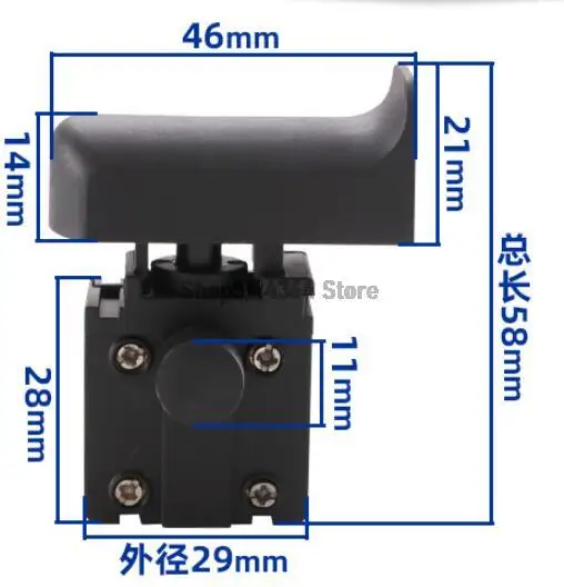 Spust szlifierki kątowej do elektronarzędzi 180