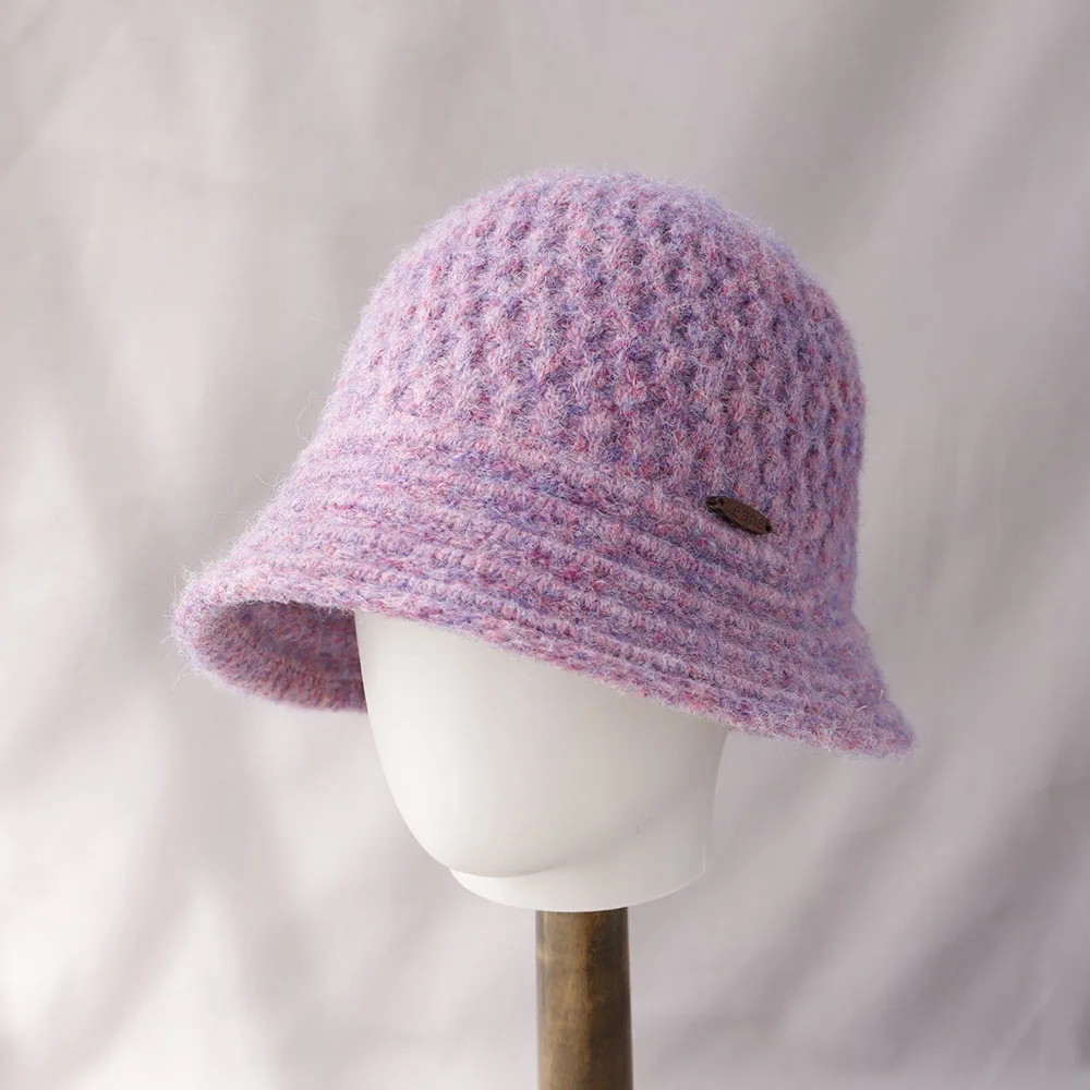 

2025 Knitted Bucket Hat fashion Colorblock Women's Hip Hop Cap Men Foldable Bob Fisherman Hat Outdoor Travel Gorros Panama