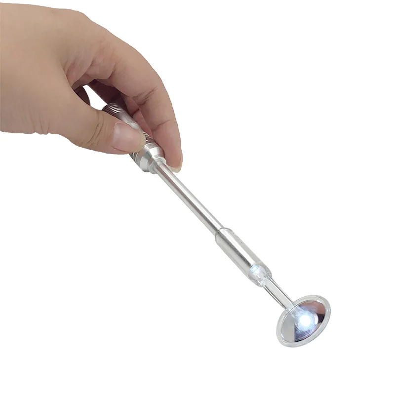 1 Pc Dental Mirror With LED Light Reusable Bright Mouth Mirror Reflector Inspect Instrument Oral Hygiene Care Tool For Dentistry