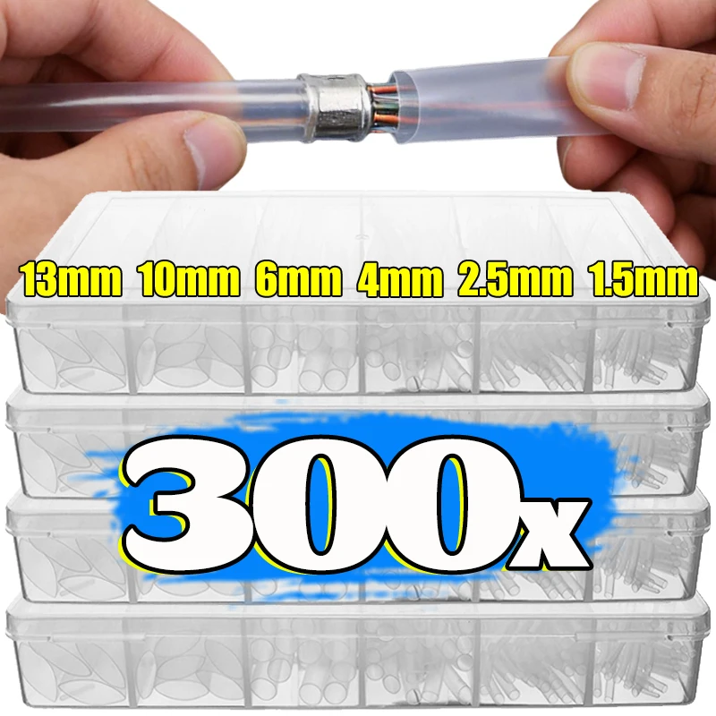 

Набор термоусадочных трубок: прозрачные полиэтиленовые термоусадочные трубки для защиты кабелей от влаги, электроизоляции и ремонта