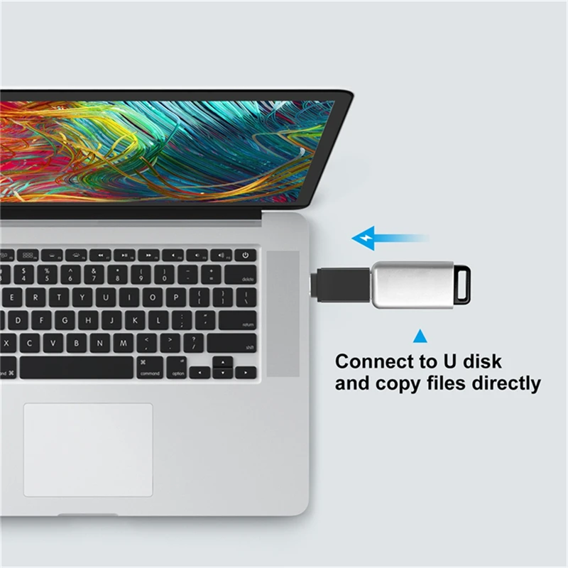 محول USB 3.1 معدني من النوع C ذكر إلى USB 3.0 أنثى وظيفة OTG لأجهزة Apple Macbook Xiaomi Huawei Samsung Galaxy #3