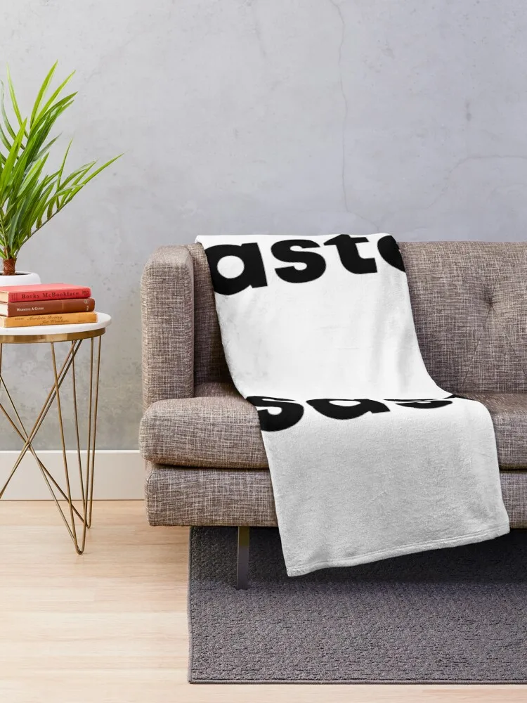 Master of disaster. Typographic statement Throw Blanket funny gift wednesday Blankets