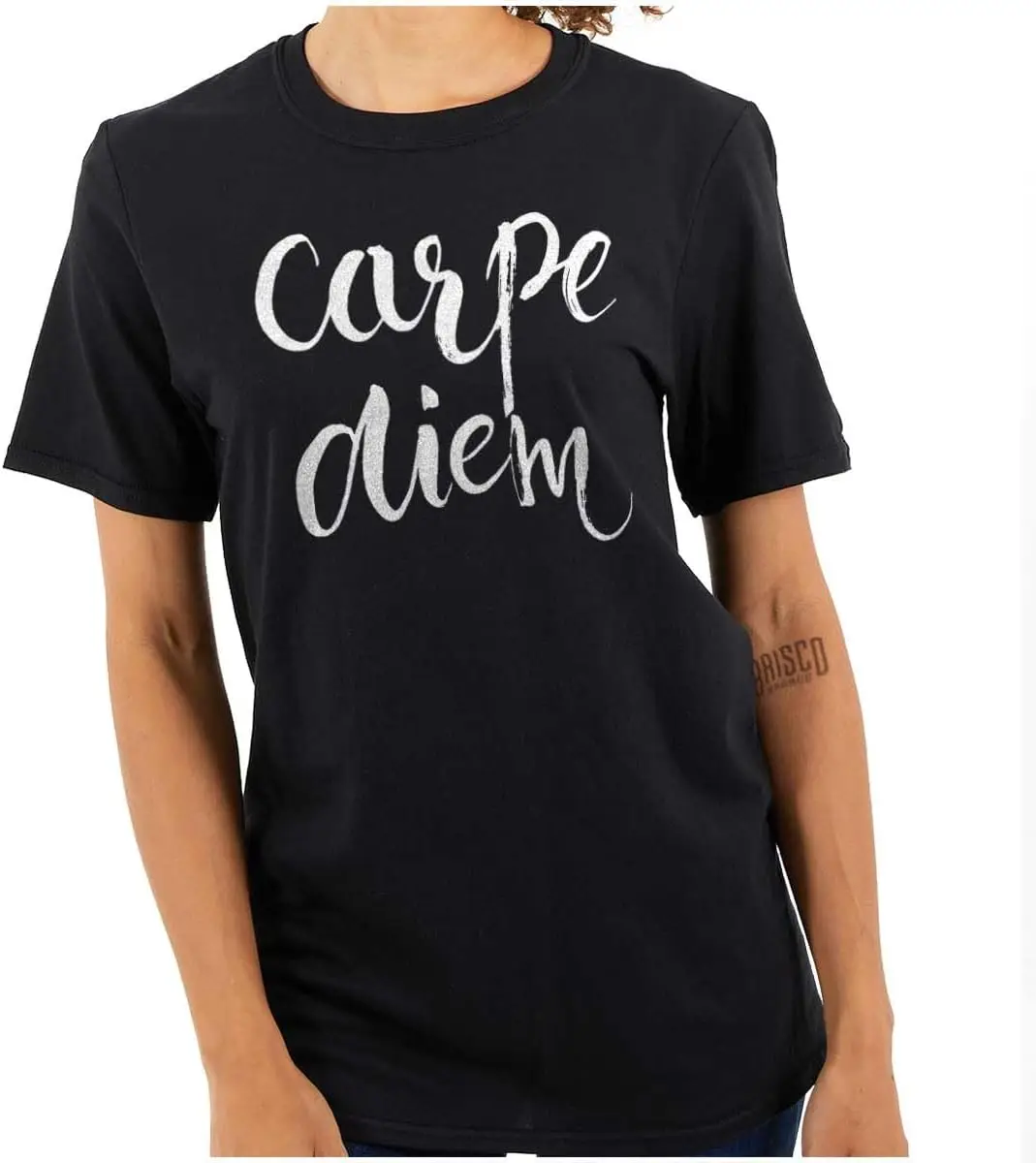 

Brisco Brands Carpe Diem День сея, вдохновляющая женскую графику T Shi