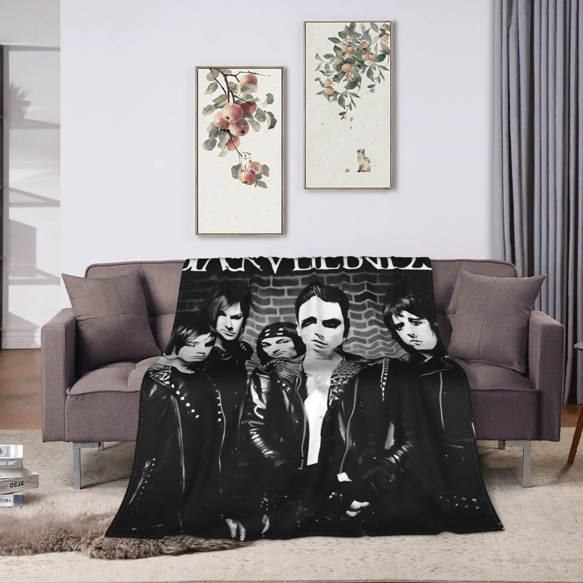 BLACK VEIL BRIDES BAND Blanket Quality Soft Warm  Bedding Throws Autumn Boy Girl Couch Bed Funny Bedspread