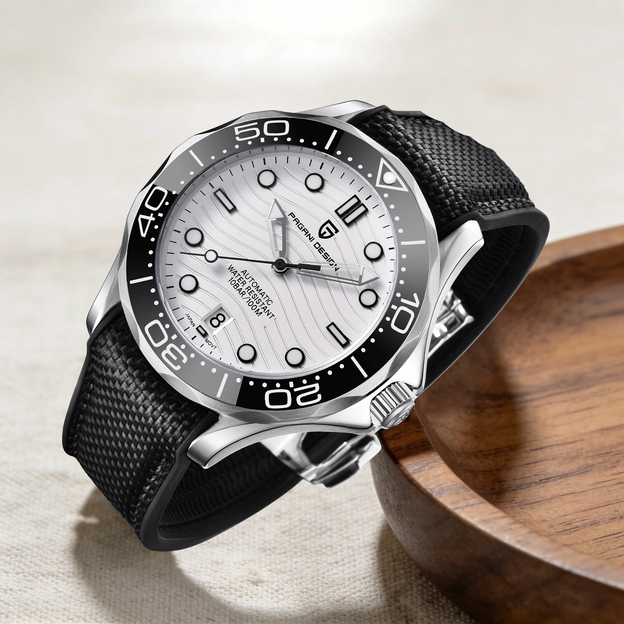 PAGANI DESIGN นาฬิกาข้อมือผู้ช - Rubber Strap Diver บทวิจารณ์และราคา