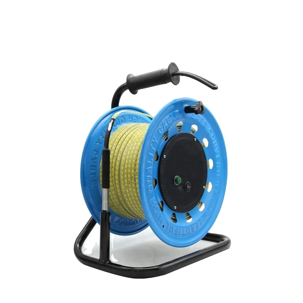 GLT500A 14mm Probe Battery Powered 30-500m Steel Tape Dip Meter for Groundwater Hydrological Survey