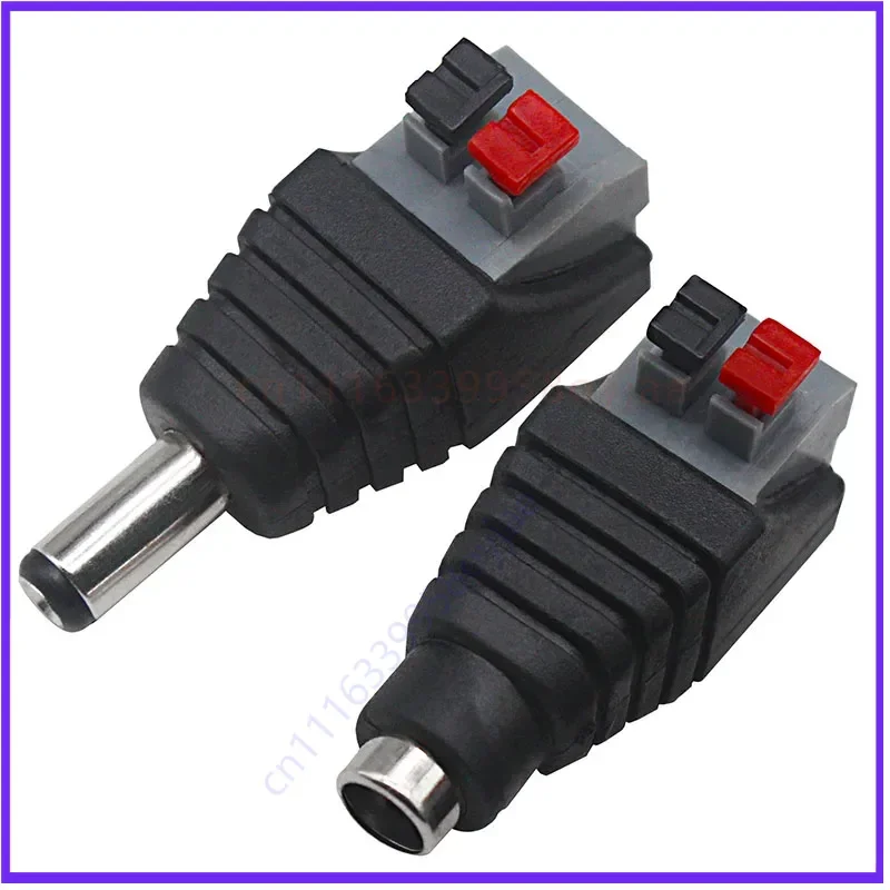 Solder-free DC DC power adapter male and female docking plug holder 5.5 * 2.1mm crimping terminal socket 20pcs