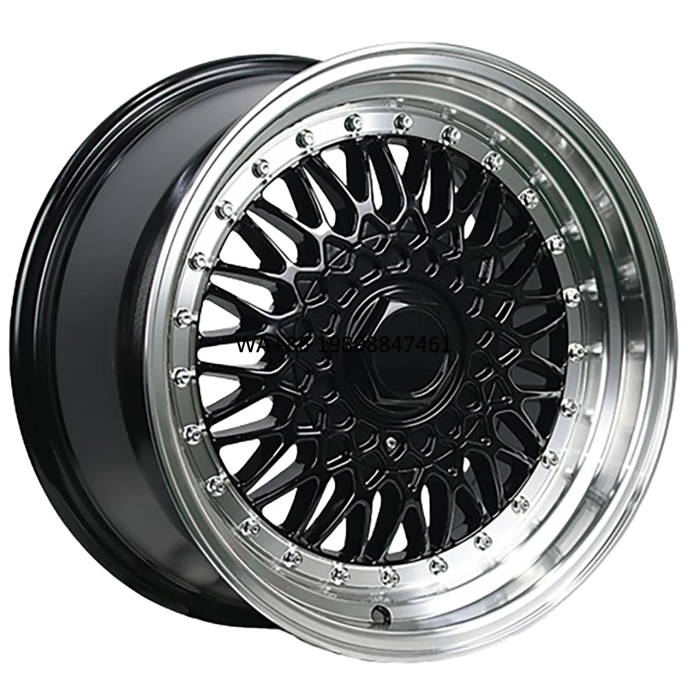 

New Custom Deep Dish Chrome Wheels Te37 15-24 Inch 5x114.3 5x120 6x139.7 Alloy Forged Black Racing Car Rims for F30 E90 E60