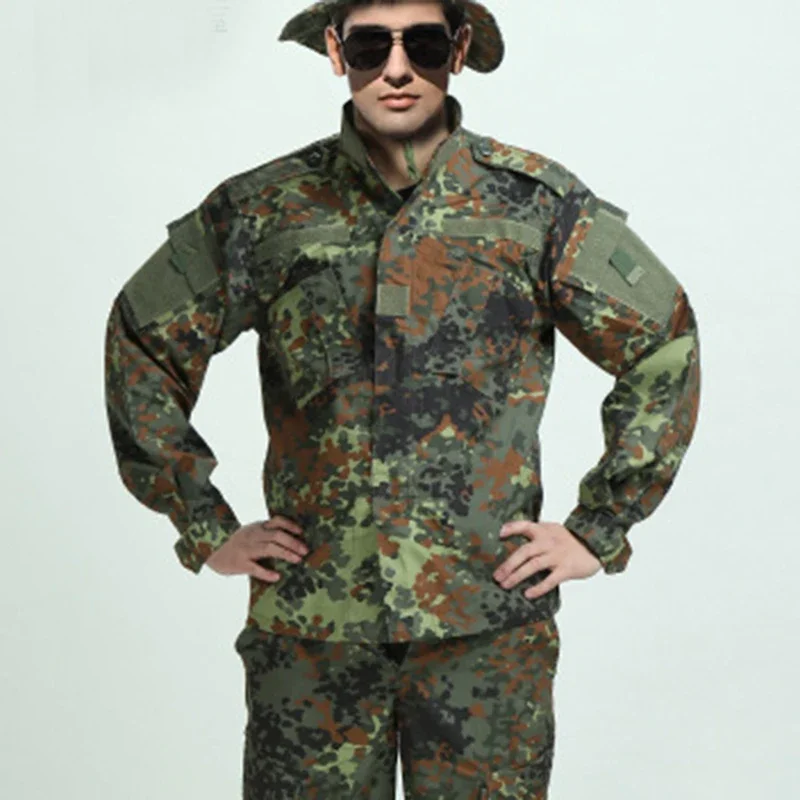 Airsoft Tactical  Hunting BDU Uniform Hiking Shirt & Pants Set Outdoor Paintball Hunting Clothing  Camo