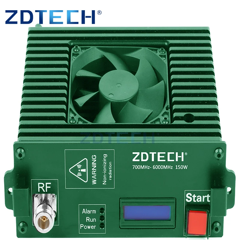 Ultra Wide Frequency 700-6000MHz 150W Dds Sqinal Generator Power Amplifier Module with Cooling Fan and Heat Sink