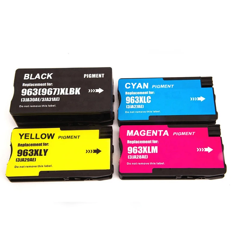 4Color for Hp 963XL 967XL 963 967 XL For HP963 Remanufactured Color Inkjet Ink Cartridge for HP OfficeJet Pro 9010 9015 Printer