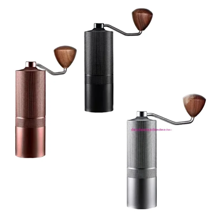 CNC steel grinding core coffee bean hand grinder external adjustment household Italian grinder coffee machine