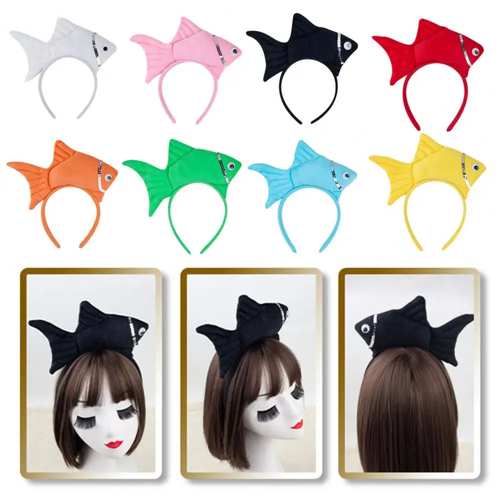 Goldfish Hairband Goldfish Sea Costume Headbands for Party Dress Up Funny Cosplay Props Accessories for Birthday for Adults