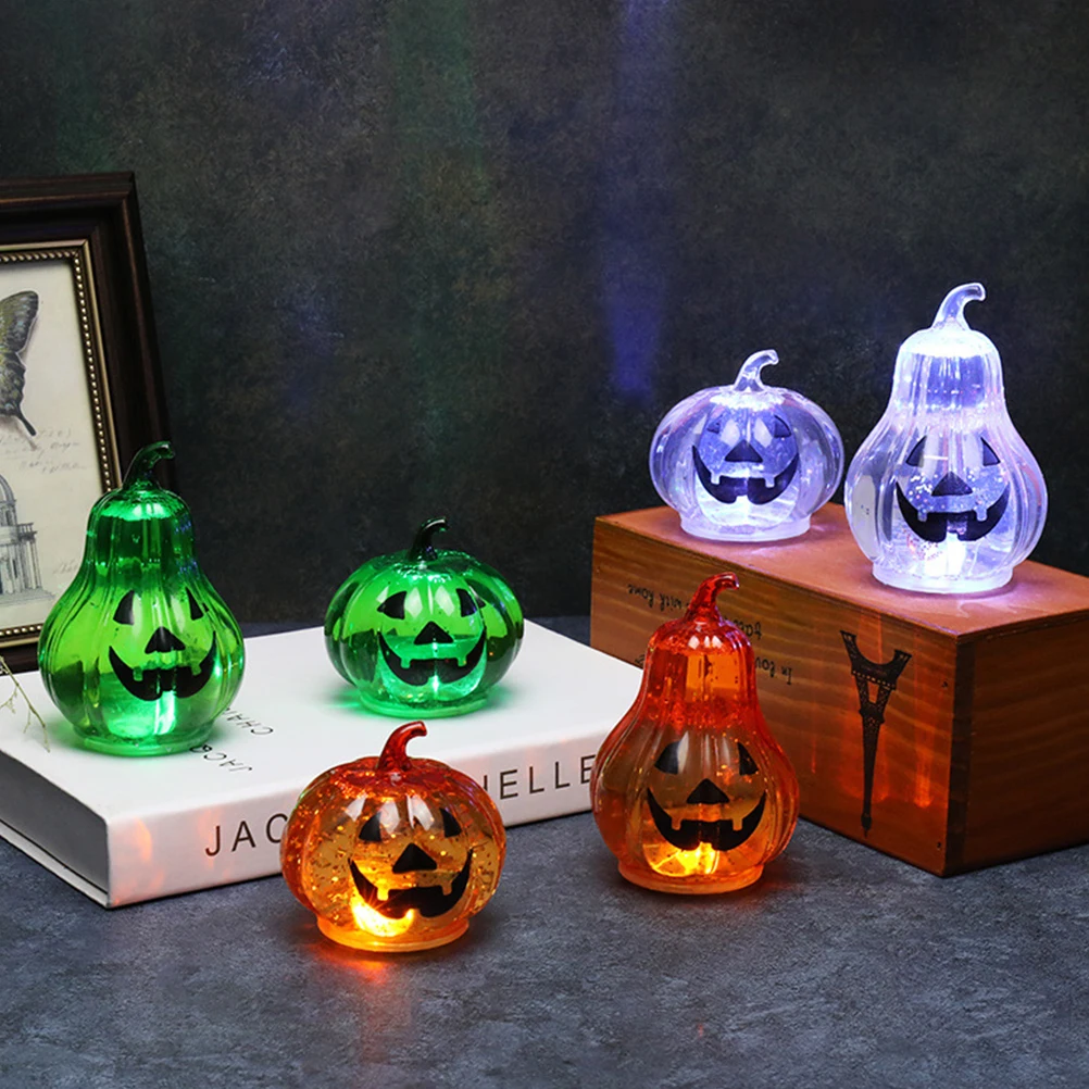 

3 PCS LED Luminous Jack-o-lantern Halloween Decorations Desktop Decorative Lamp