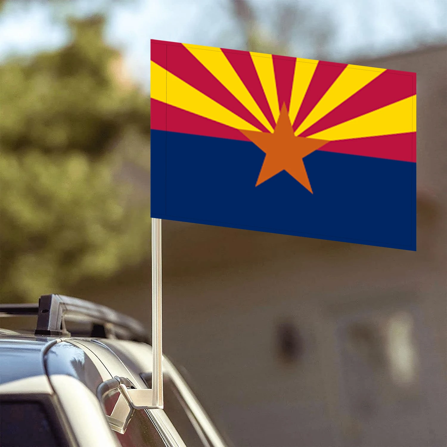 Flagnshow 100% Polyester USA Arizona State Car Flags