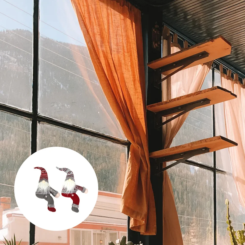 

2pcs Christmas Decorative Buckle Xmas Curtain Clip For Home Hotel Restaurant Party Decoration Festive Curtain Accessory