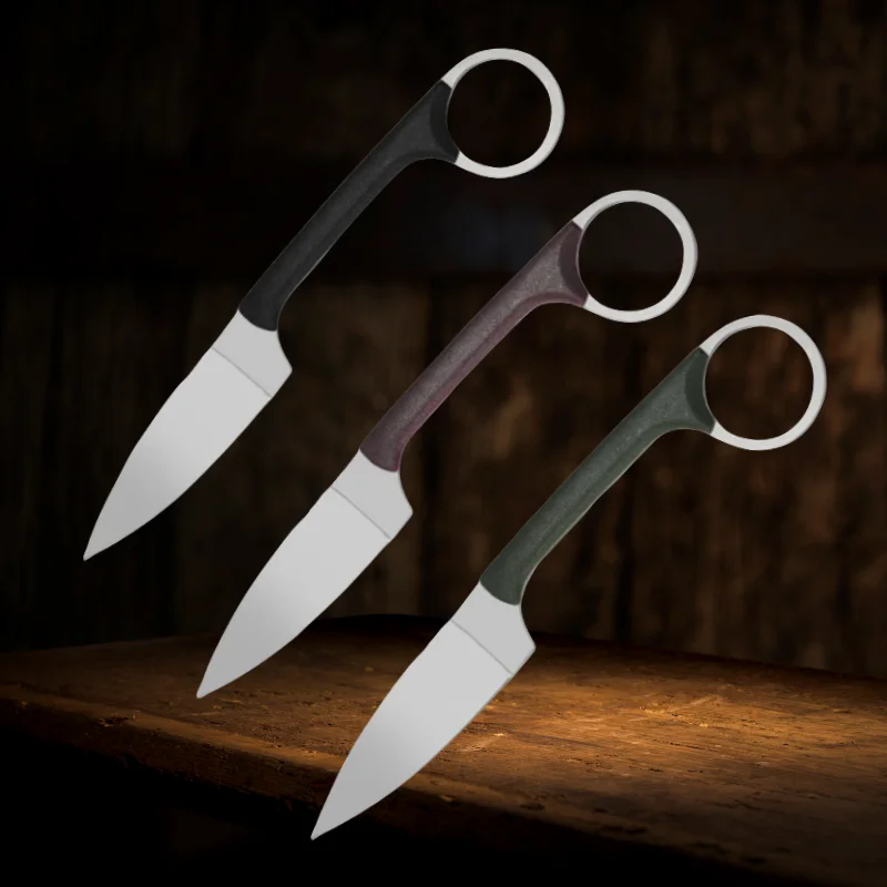

Outdoor portable tool knife short knife knife self-defense wilderness high hardness camping small straight knife fruit knife