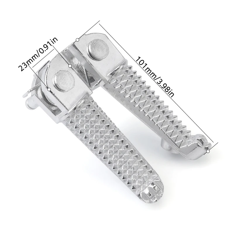 مسند للقدمين الأمامي للدراجة النارية مزود بأوتاد للقدمين من ياماها YZF R3 R25 R125 MT03 MT07 MT09 MT10 MT25 MT125 FZ6 N/S FZ09 XJ6 XJR