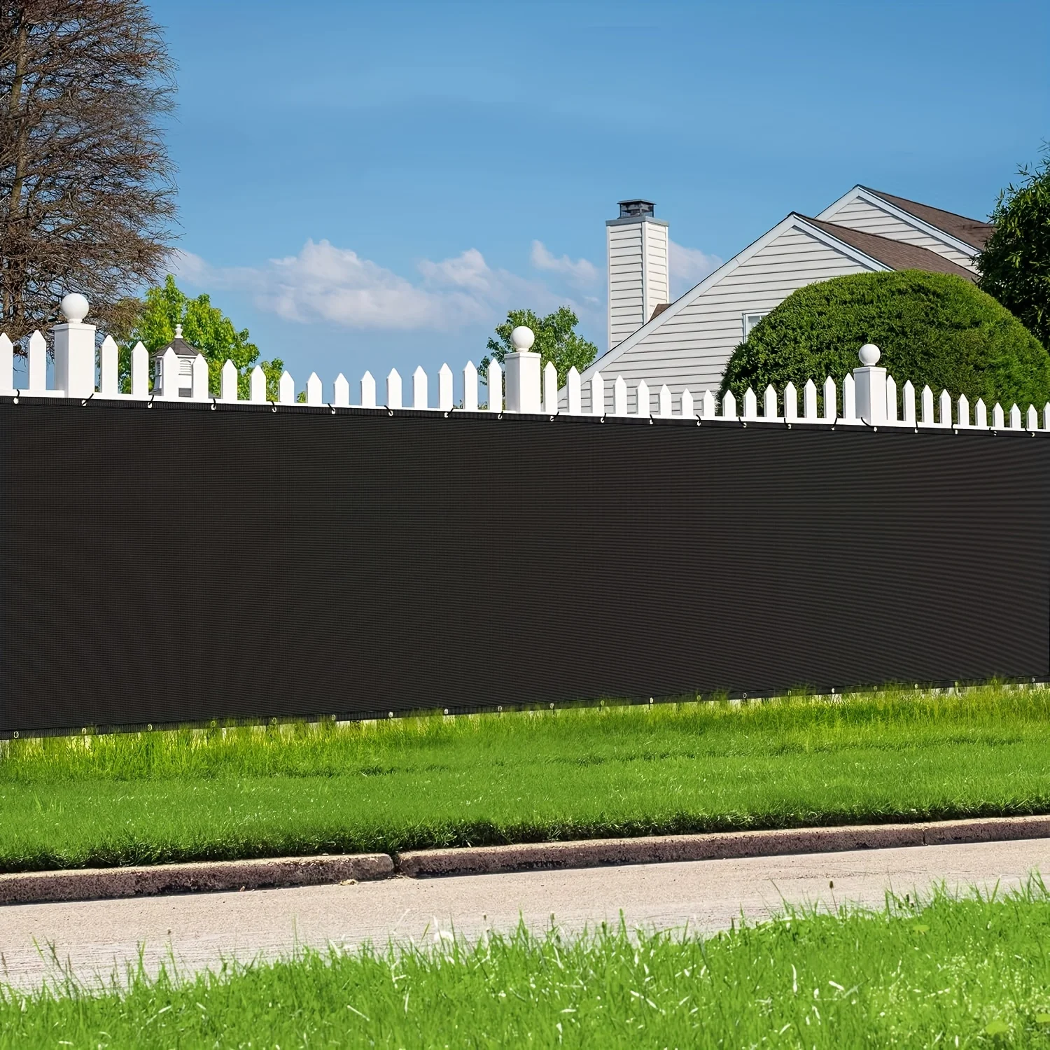 Outdoor Sunshade Net, Sunshade Net, Plant Sunshade Net, High-Density Polyethylene Fabric with Copper Buckle Holes, Uv-Resistant, Light-Blocking and Breathable, Suitable for Terraces, Gardens, Greenhouses and Gazebos
