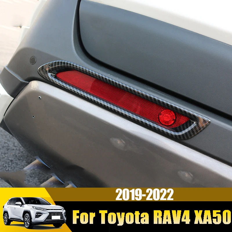 

For Toyota RAV4 2019 2020 2021 2022 2023 2024 RAV 4 XA50 Carbon Auto Rear Fog Light Cover Protective Sticker Trim Accessories