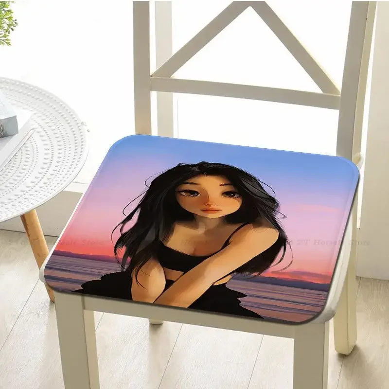 Anime Fashion Sexy Girl Modern Minimalist Style Seat Pad Household Cushion Soft Plush Chair Mat Winter Office Bar Cushion Pads