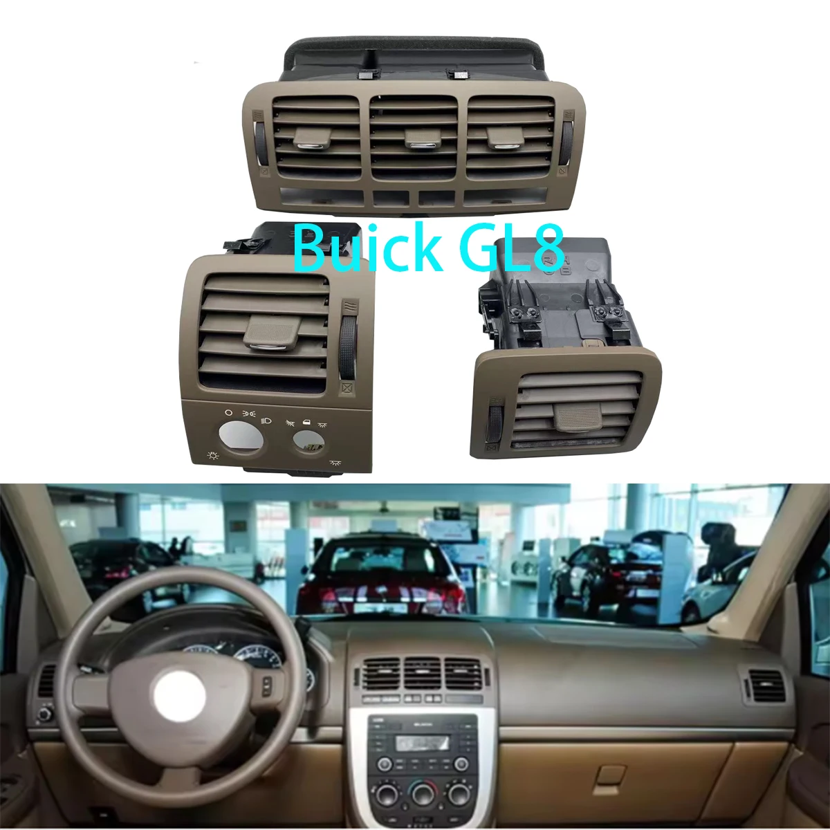 

Buick GL8 Grand Luxurious Edition Для воздуховыпускных отверстий на приборной панели и воздуховыпускных отверстий системы кондиционирования воздуха