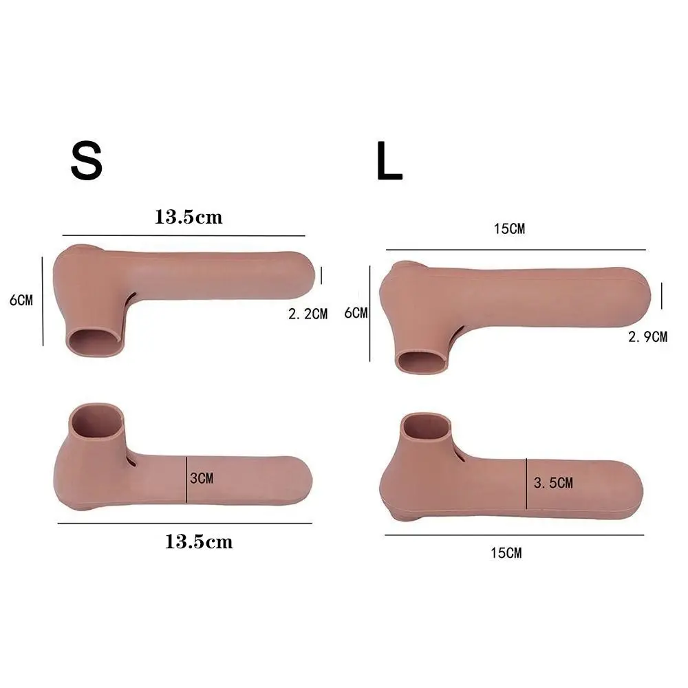 Portable Silicone Door Handle Cover Anti Collision Anti-Slip Doorknob Sleeve Anti-Static Silent Door Knob Cover Home