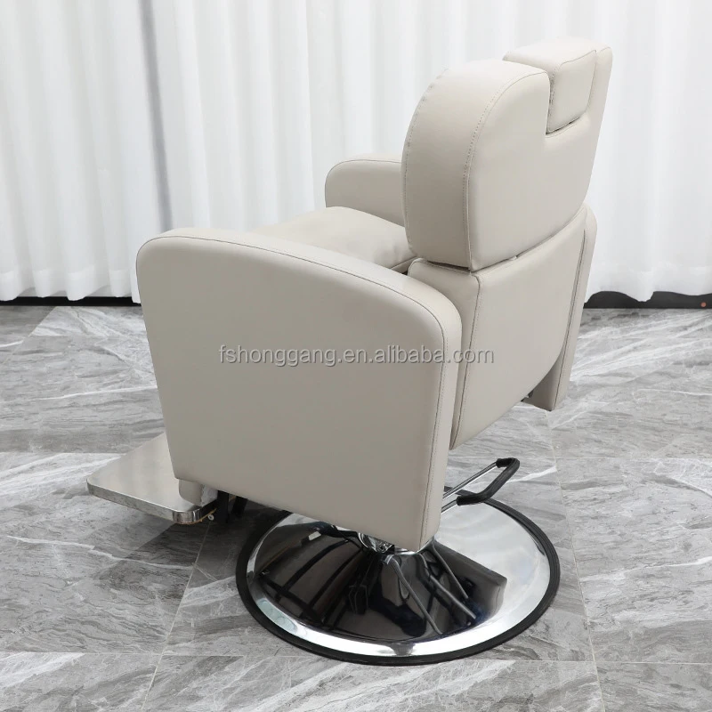 

High-End , Barber Shop Salon With Adjustable Reclining Scalp Support, Hair Care Chair Beauty