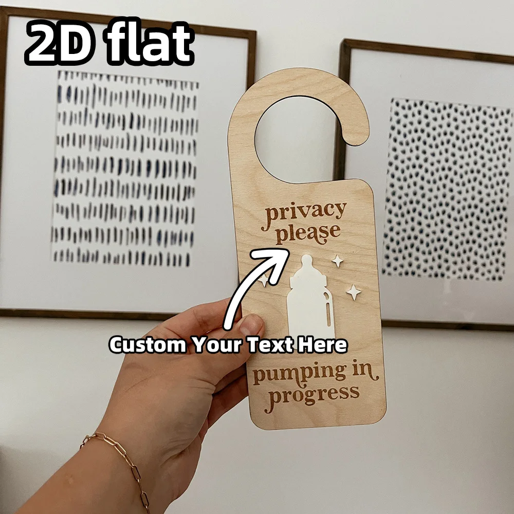 Pumping in Progress Door Hanger for Breastfeeding Privacy, Breast Pumping Sign, Nursing Room Sign, Do Not Disturb