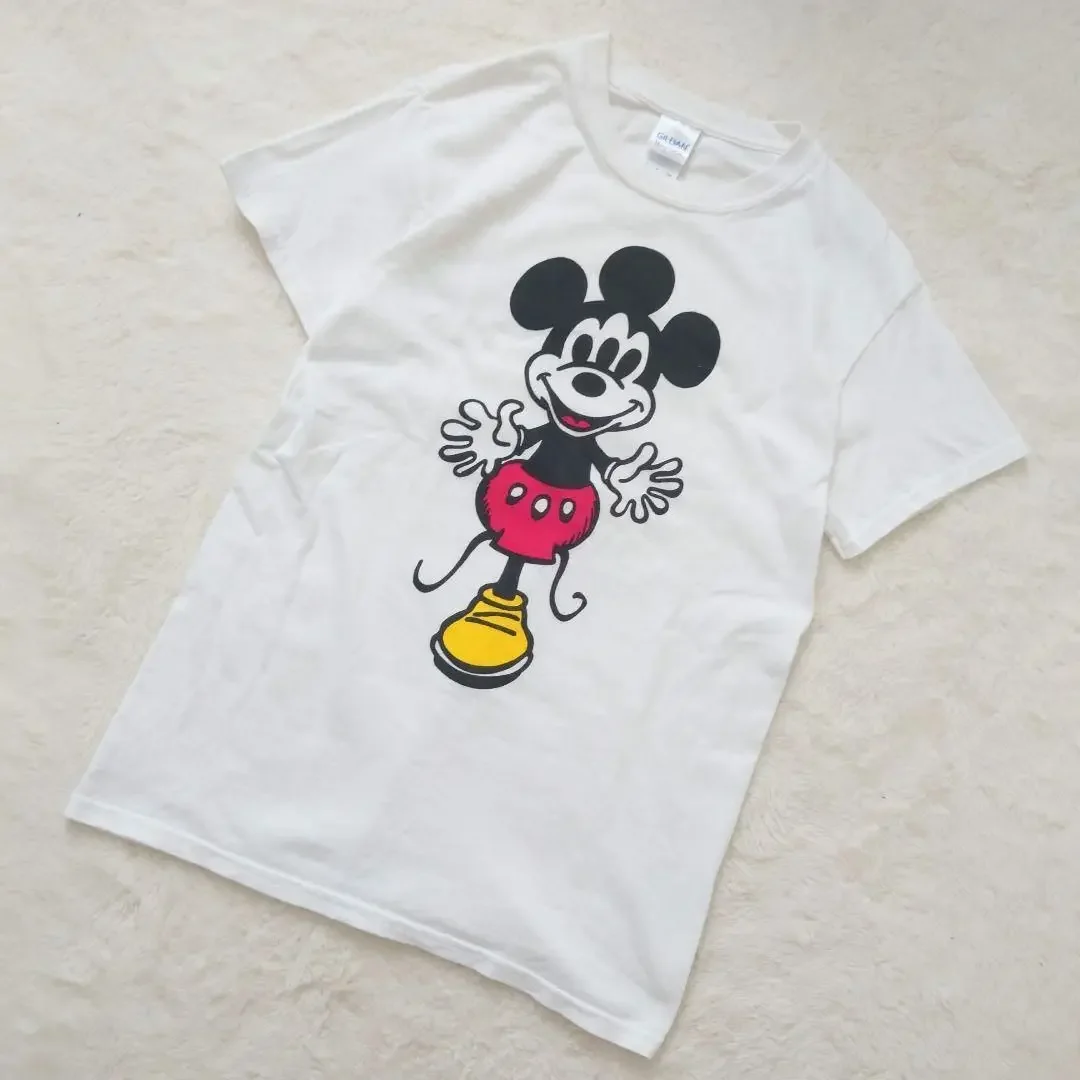 تي شيرت قطني جديد لطيف ميكي ميني ديزني فضفاض ومريح للرجال والنساء بأكمام قصيرة #1